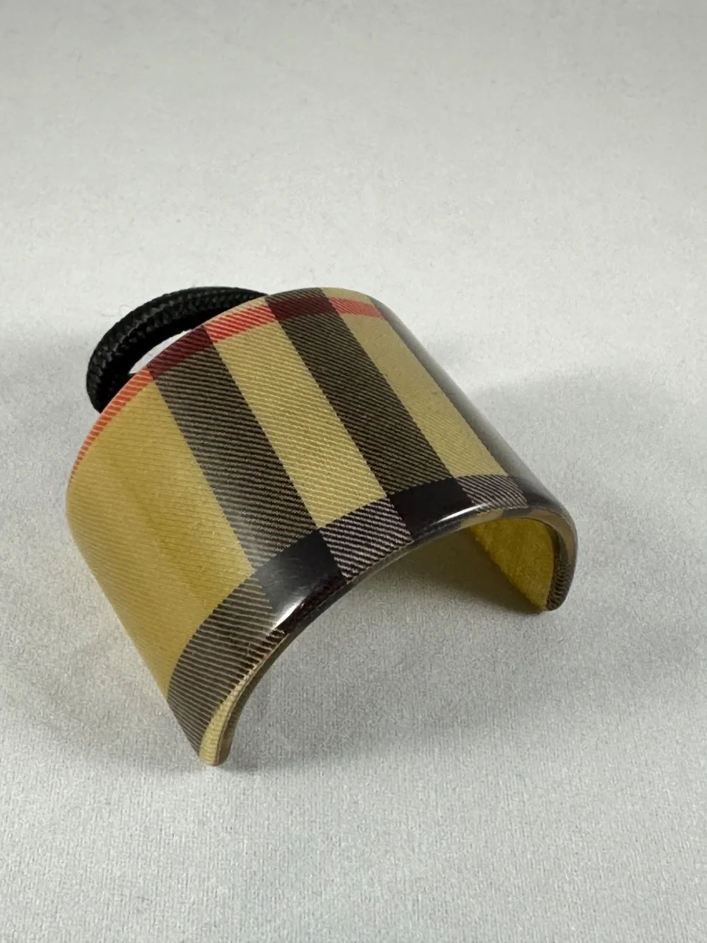 Burberry Nova Check Ponytail Holder / Hair Cuff – Made in France